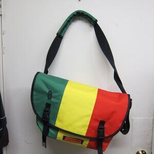 Timbuk2 Medium Green/Yellow/Red Messenger Bag 18" x 12 " w/Adjustable Strap